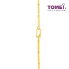 TOMEI LEAF NECKLACE, YELLOW GOLD 916 (WS-YG1431N-1C)
