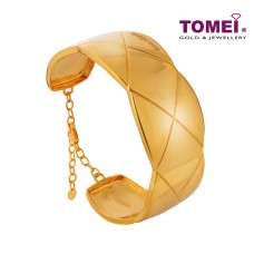 TOMEI ANASTASIA WIDE BANGLE, YELLOW GOLD 916 (AS-GS-YG1320B-1C) TOMEI ANASTASIA WIDE BANGLE, YELLOW GOLD 916 (AS-GS-YG1320B-1C)