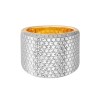 TOMEI CUTTING EDGE DUAL-TONE RING, YELLOW GOLD 916 (DC-YG0943R-2C)