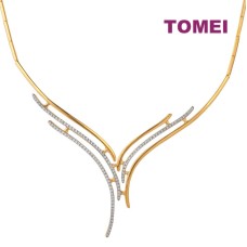TOMEI DIAMOND CUT COLLECTION NECKLACE, YELLOW GOLD 916
