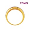 TOMEI DUAL-TONE LAYERED RING, YELLOW GOLD 916 (9O-YG0875R-2C)