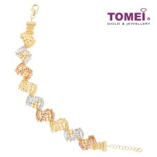 TOMEI LUSSO ITALIA BRACELET, YELLOW GOLD 916 (IM-ACCENTO0007-3C) TOMEI LUSSO ITALIA BRACELET, YELLOW GOLD 916 (IM-ACCENTO0007-3C)